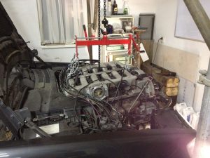 190 V12 Project build Engine removed from the W140 5