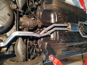 Custom Exhaust Build for W201 V12 Engine Swap 2