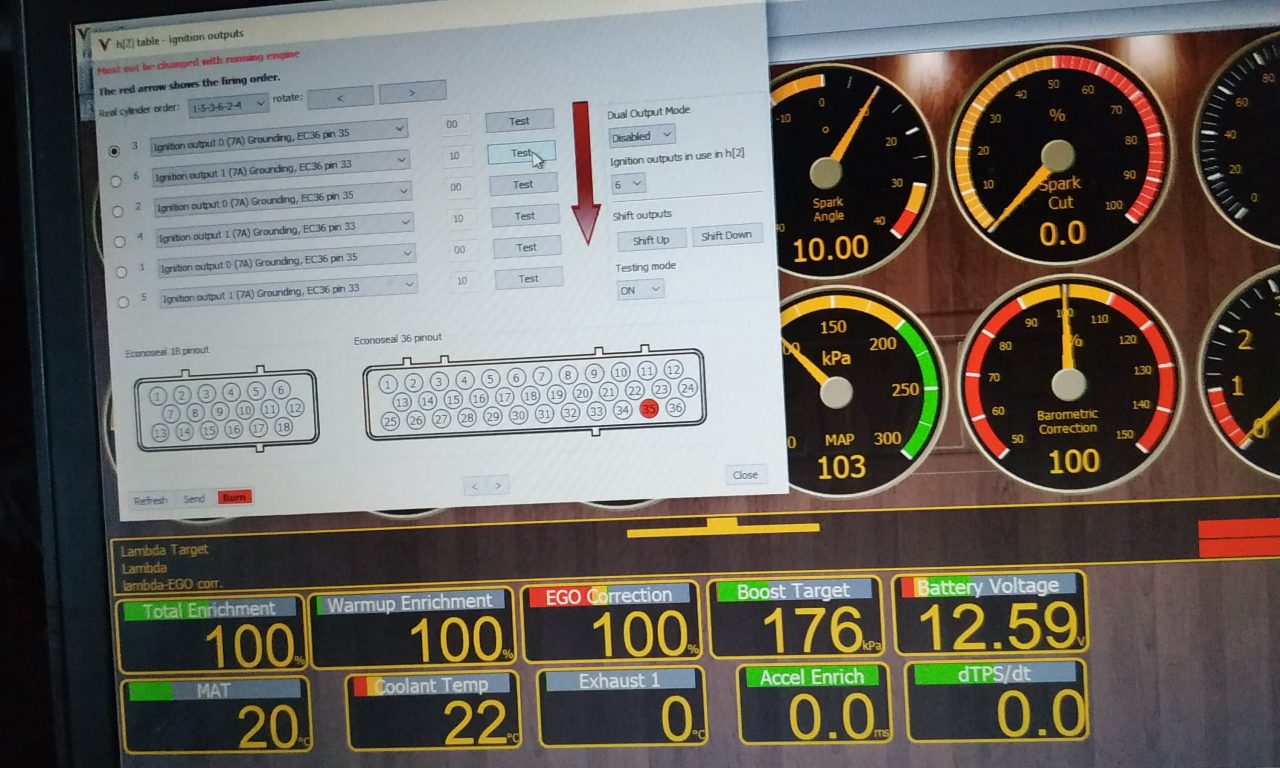 W201 V12 VEMS ECU configuration and oil pressure testing 2
