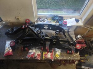 S124 suspension rebuild with strongflex bushings 13