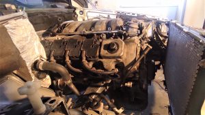 Engine mounts done Mercedes V8 turbo project 11