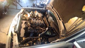 Engine mounts done Mercedes V8 turbo project 6