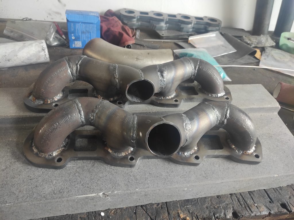 M113 turbo manifolds done & steeringbox clearance solved 2