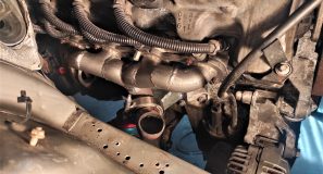 M113 turbo manifolds done & steeringbox clearance solved 5