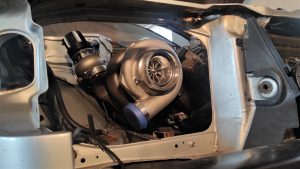 Mercedes M113 V8 Turbo & Wastgate in place