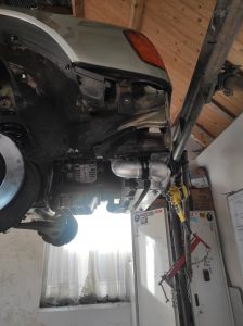 intercooler piping install S124 turbo 1