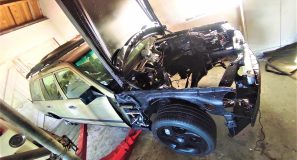 S124 V8 rebuild chassis and engine bay after paint and coating 3