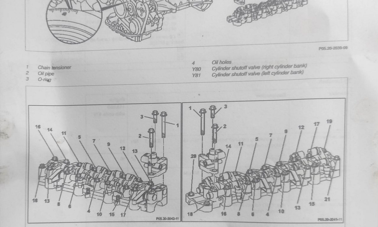 M113 engine disassemble "Part 1" S124 V8 turbo 11