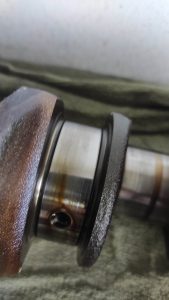 M113 crankshaft + rods + pistons removed "part 3" S124 V8 Turbo 8