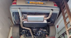 M113 V8 Turbo going fully open straight pipe exhaust !!!